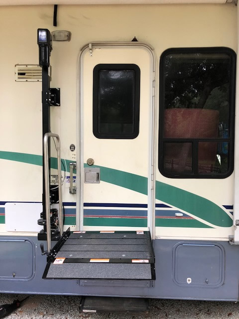 Handy Lift attached to RV